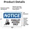 Signmission Forklift Access Only Sign With Symbol, 10 in W x Rectangle, Vinyl Decal OS-2PACK-NS-D-710-L-12887 - alternate 3